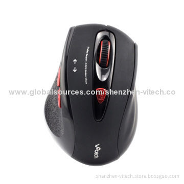 New Wireless Mouse with 6 Buttons, 1,600dpi Optical Sensor and Plug-and-play Function